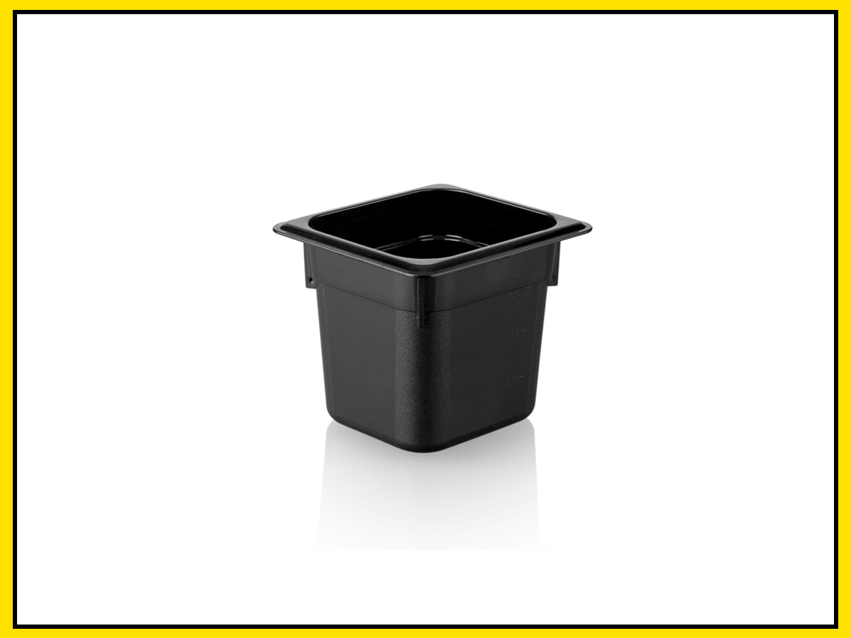 1/6 Black PC Gastronorm