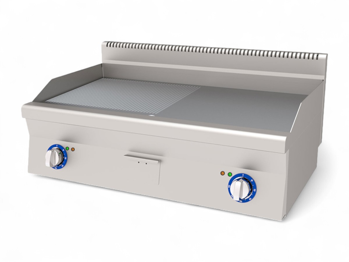 Half Ribbed Electric Griddles