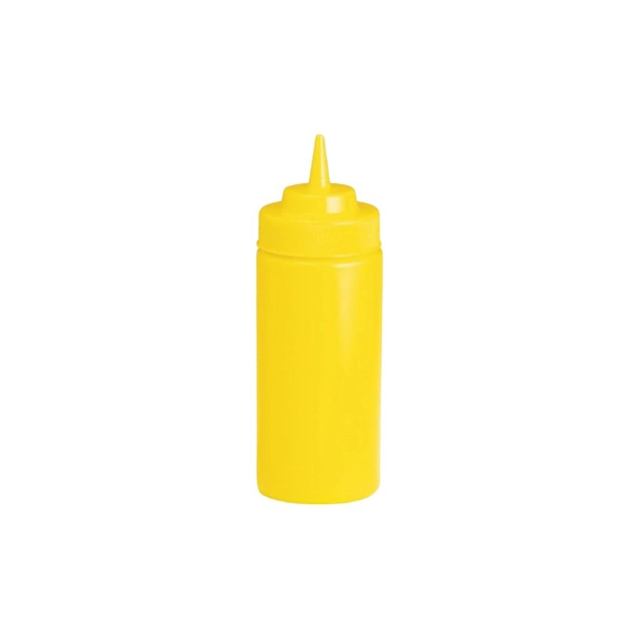 32 Oz Sauce Dispenser - Wide Mouth Yellow 7597