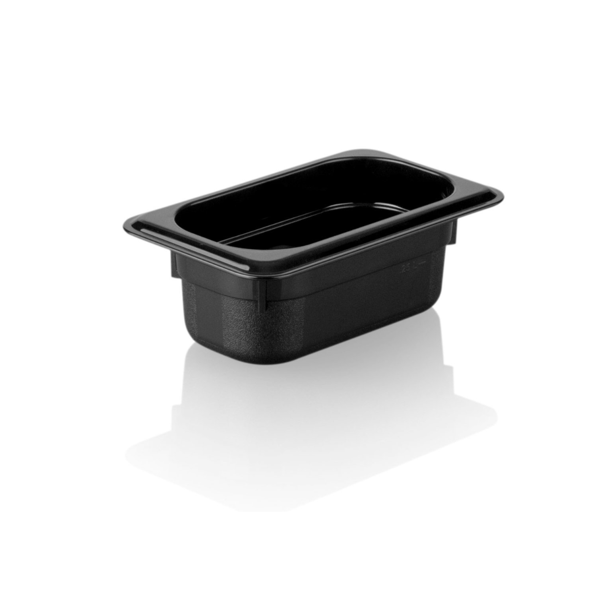 1/9 Polycarbonate Gastronorm Black 176x108x65mm