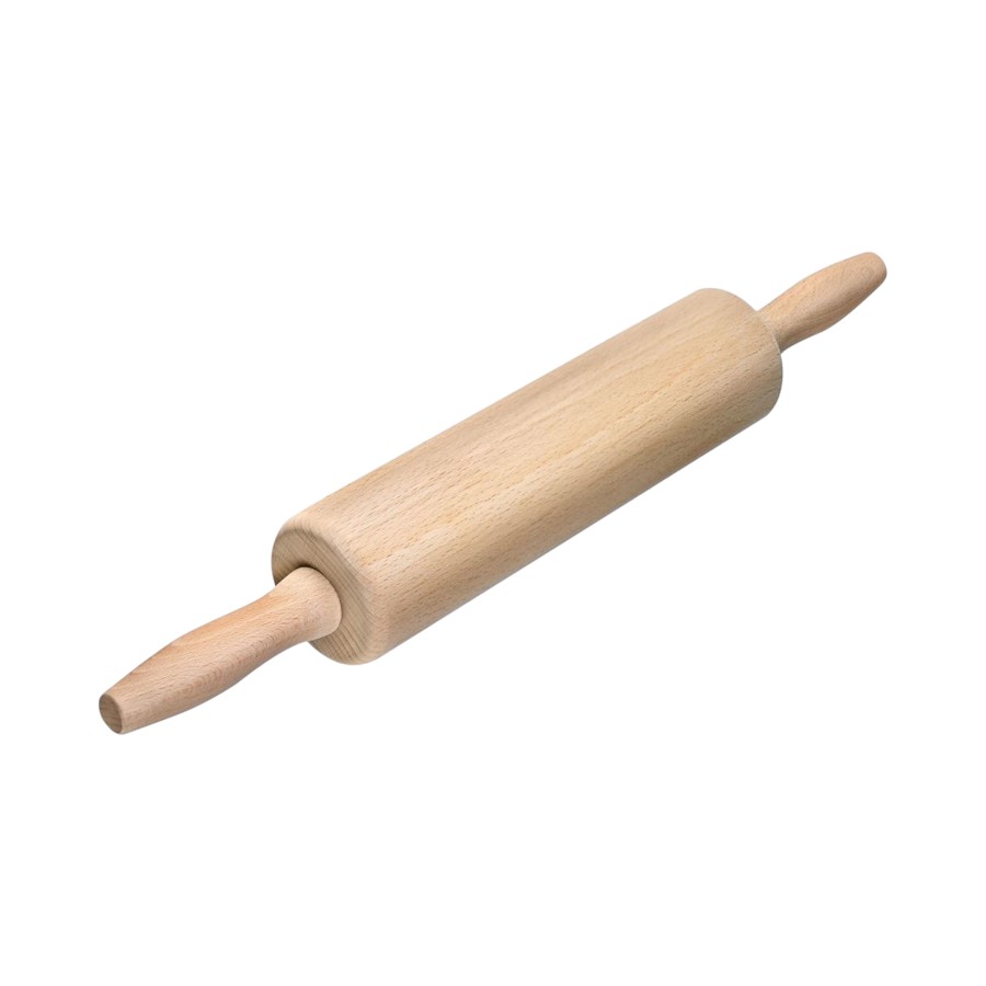 Wooden Rolling Pin Hardwood Dough Roller For Lahmacun 35cm