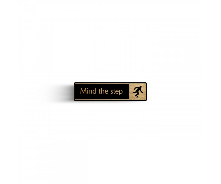 Mind The Step With Symbol Door 43x178 Dm099