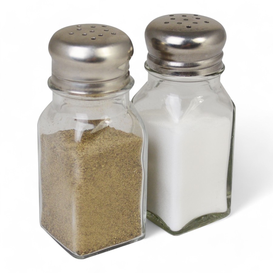 Glass Salt / Pepper Shaker 10cm Internal Reference Cc06/12