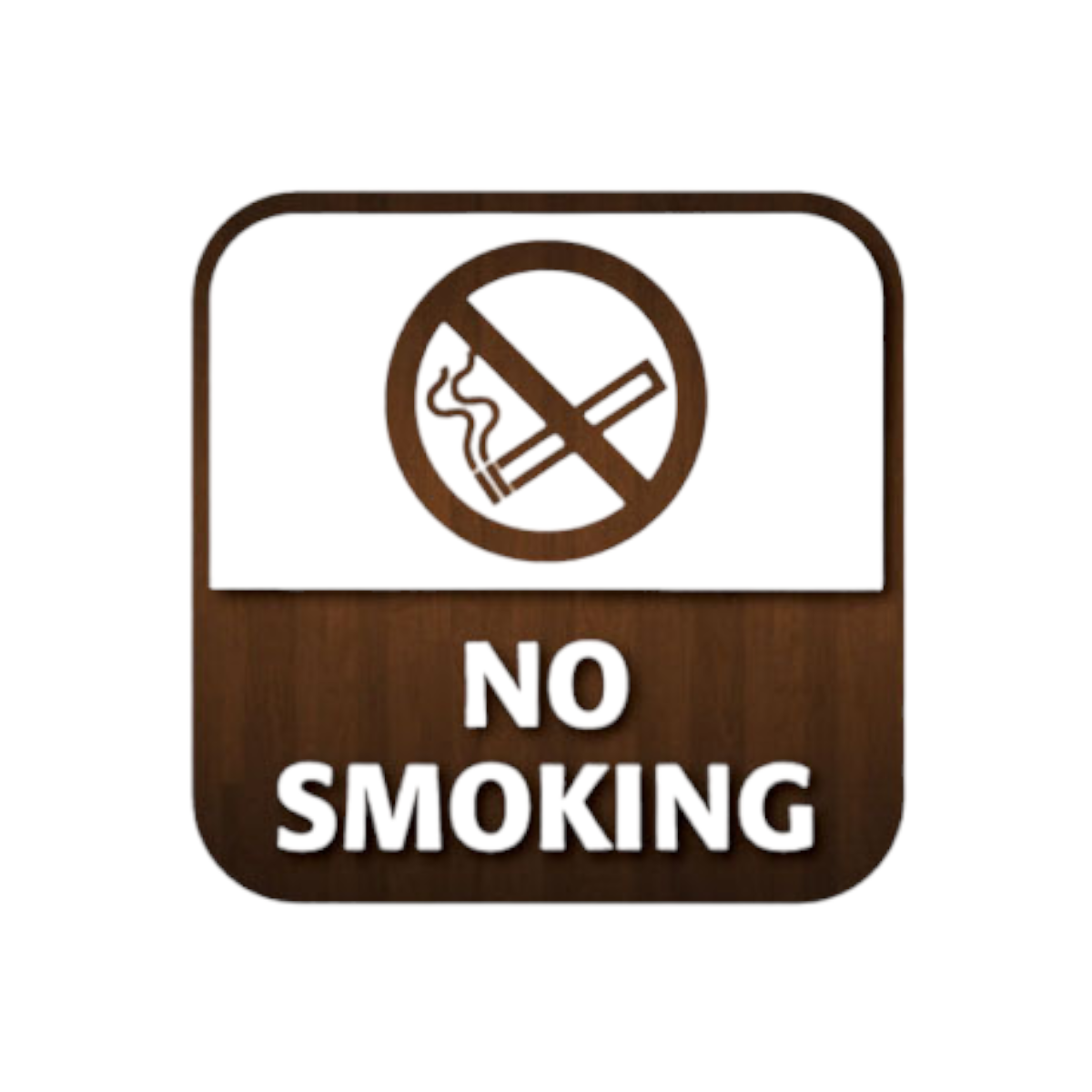 No Smoking 80x80mm Window Sticker Ca006