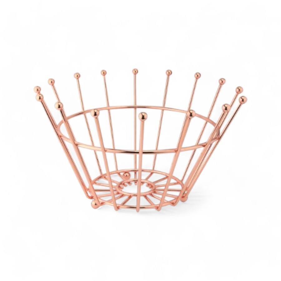 Copper Fruit Wire Bowl 7049