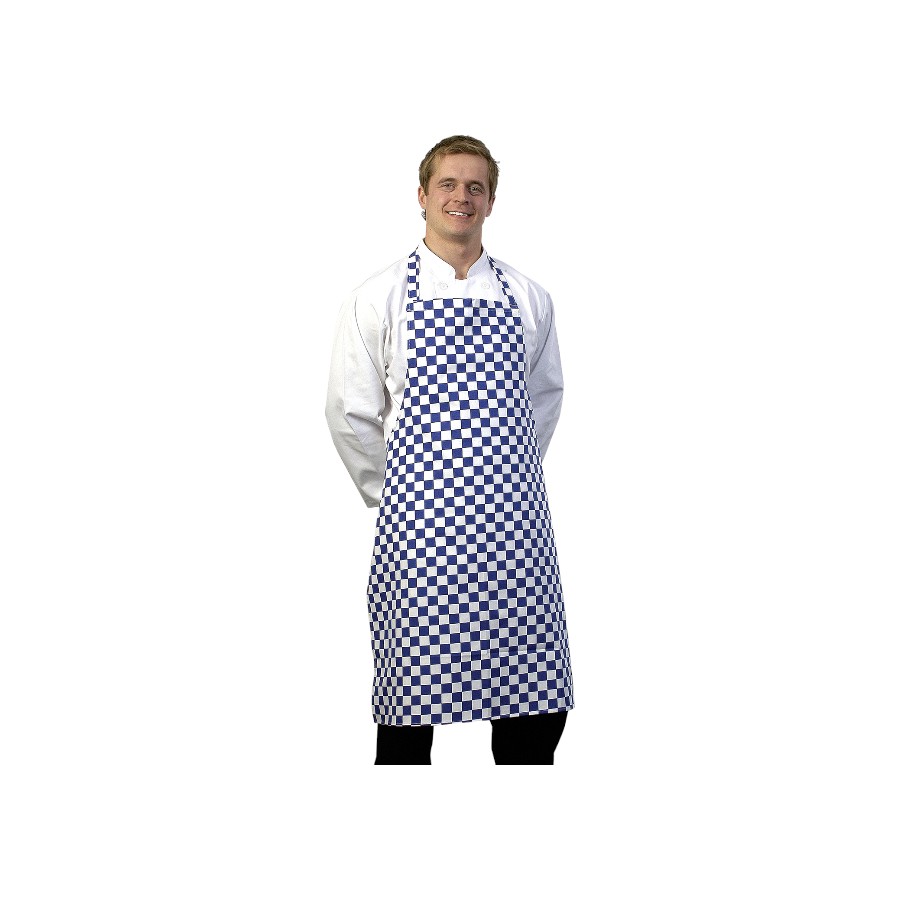 Bib Apron Large Check A039 Ma511