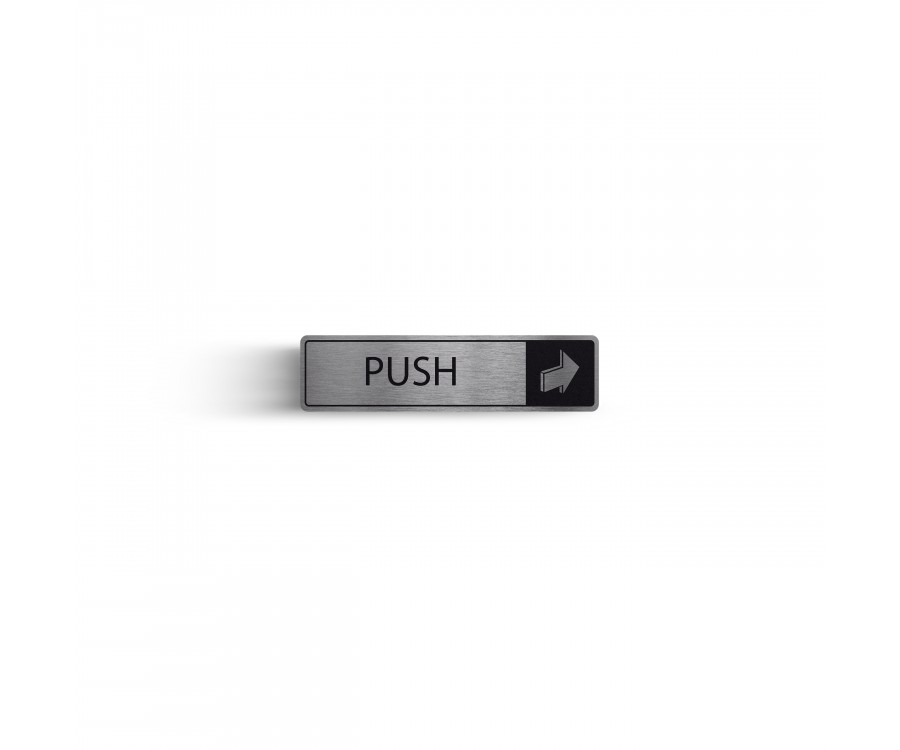 Push Horizontal With Symbol Door Dm055