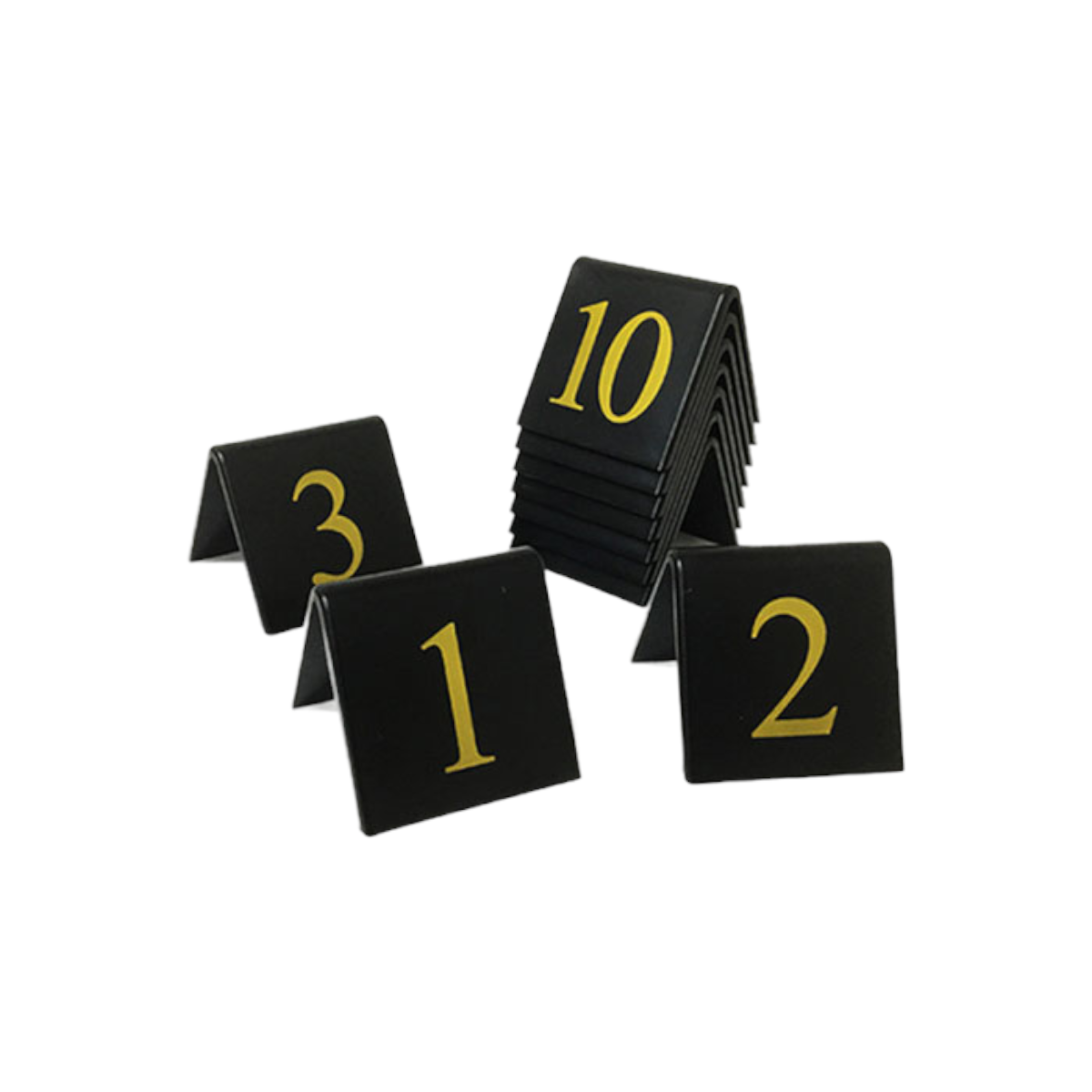 Black Table Number Set 31 To 40 50x50mm Tnb3140