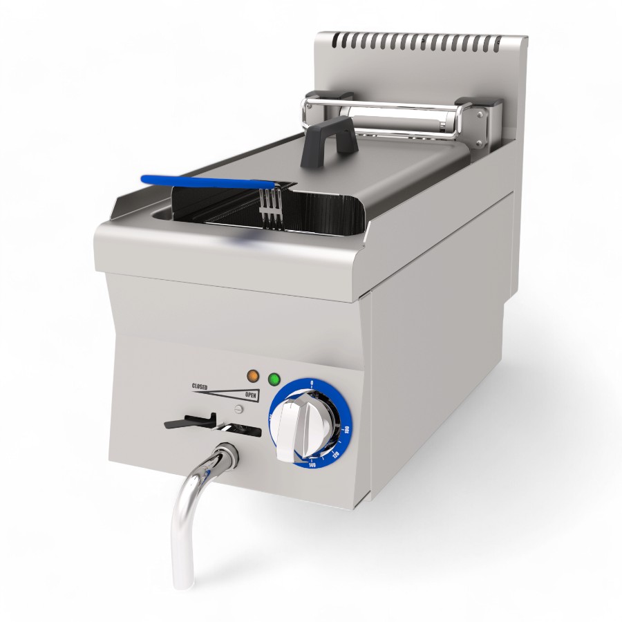 Fryer Single Tang S/S 9L 9Kw Elec. Table Top 30x60x30cm 380V Aef 360