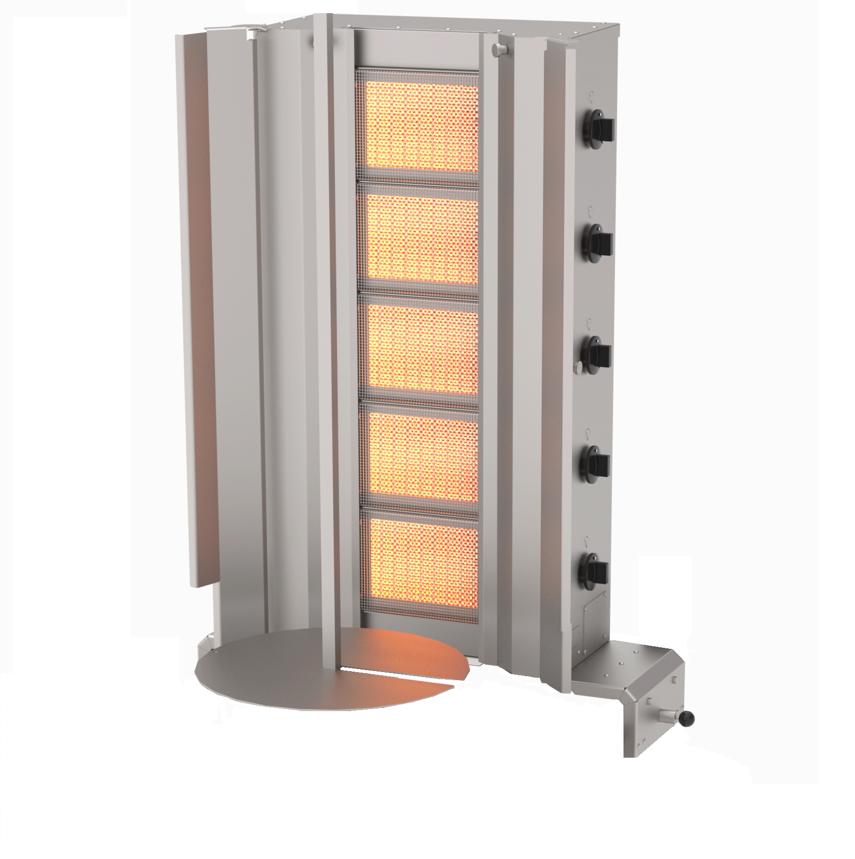 Doner Machine Wall Mounted (Ali Baba) S/S 5 Burner Gas (Cooker Only)