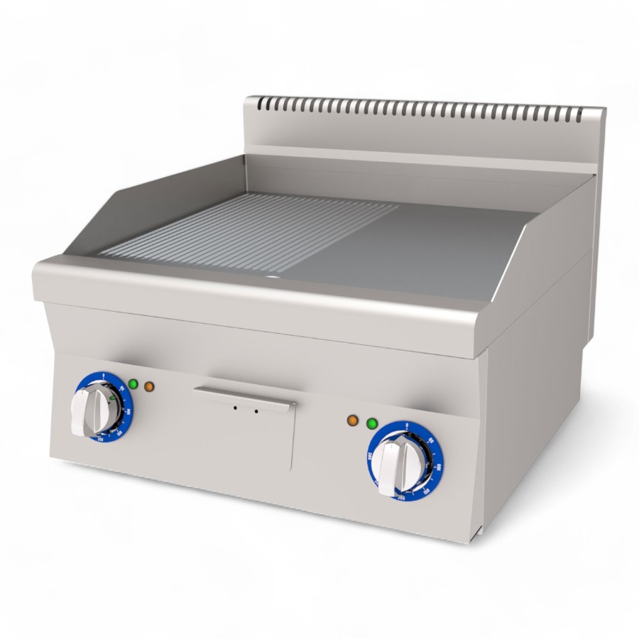 Grill H Flat+Ribbed Electric S/S Table Top 60x60x30cm Aefgi 660