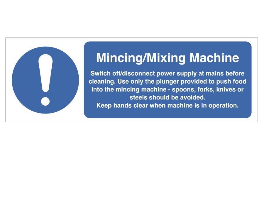 Mincing / Mixing Machine Safety - Ce022