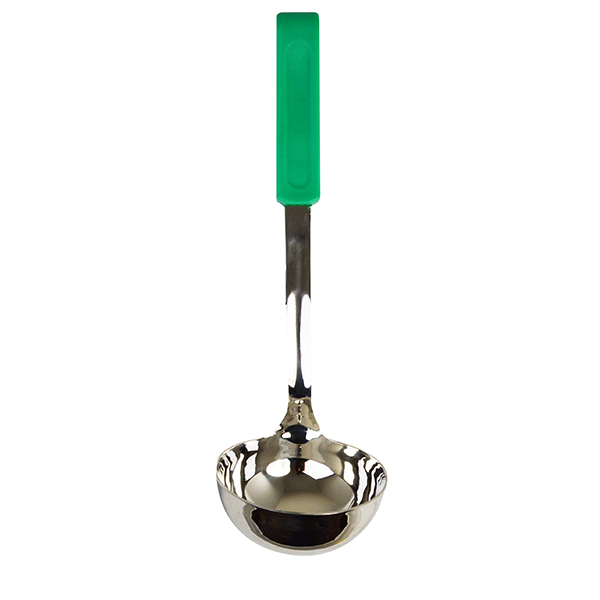 Soup Ladle S/S Pp Green Handle 7 Oz 429xla-G