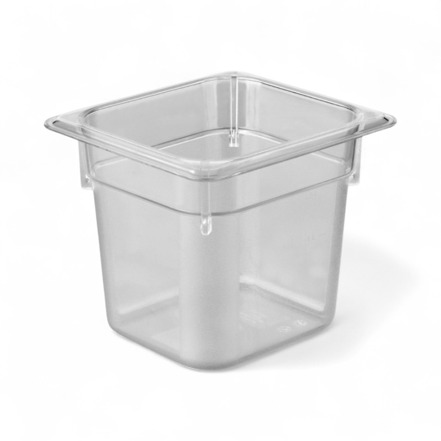 Polycarbonate 1/6 Gastronorm.160x180x200mmclear