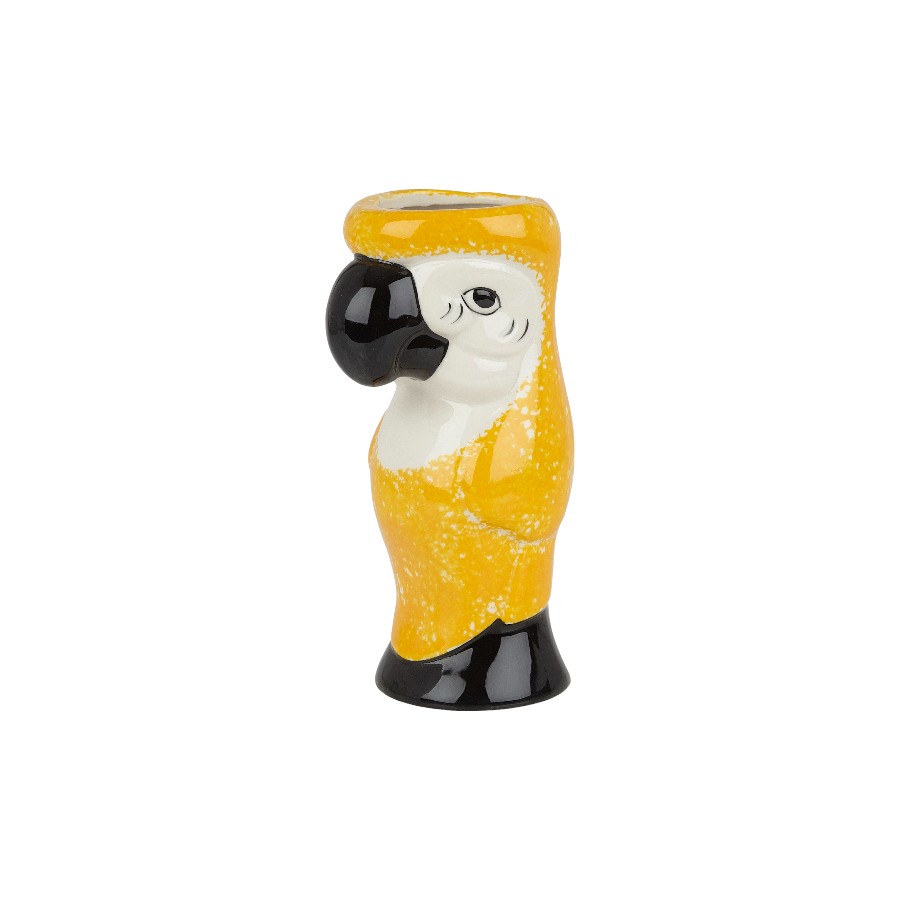Ceramic Parrot Tiki Mug - 750ml - Yellow 3402