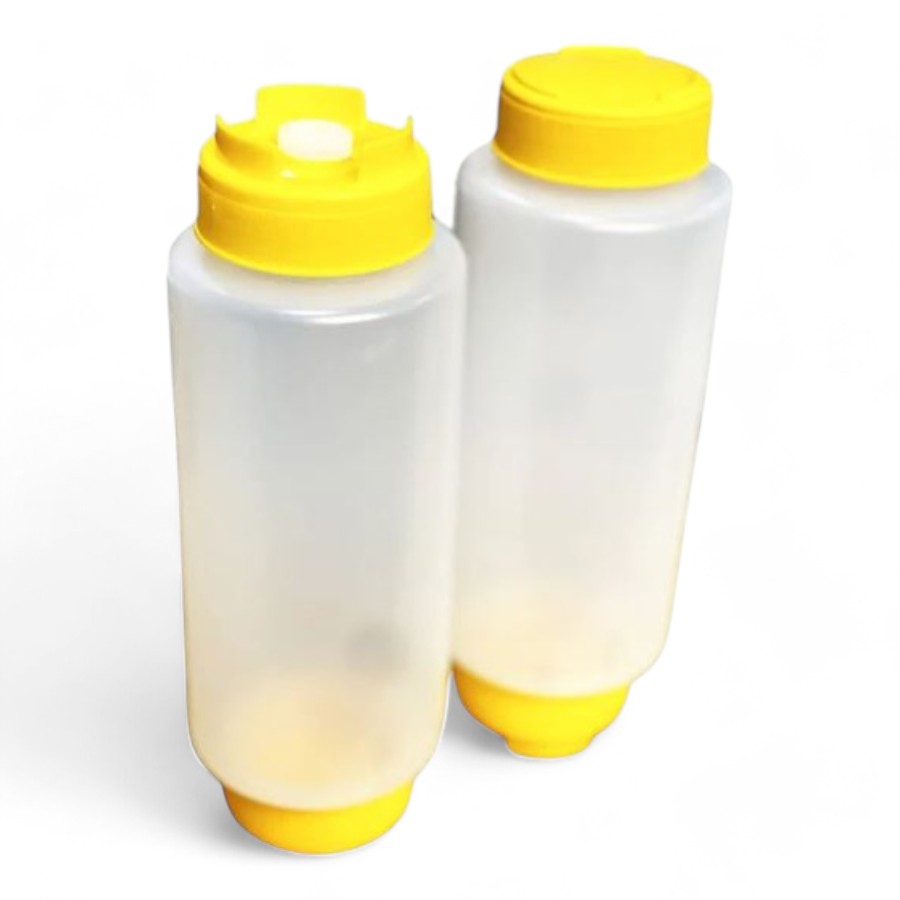 Sauce Bottle - Silicone Anti Drip Tip 24 Oz Yellow 7826