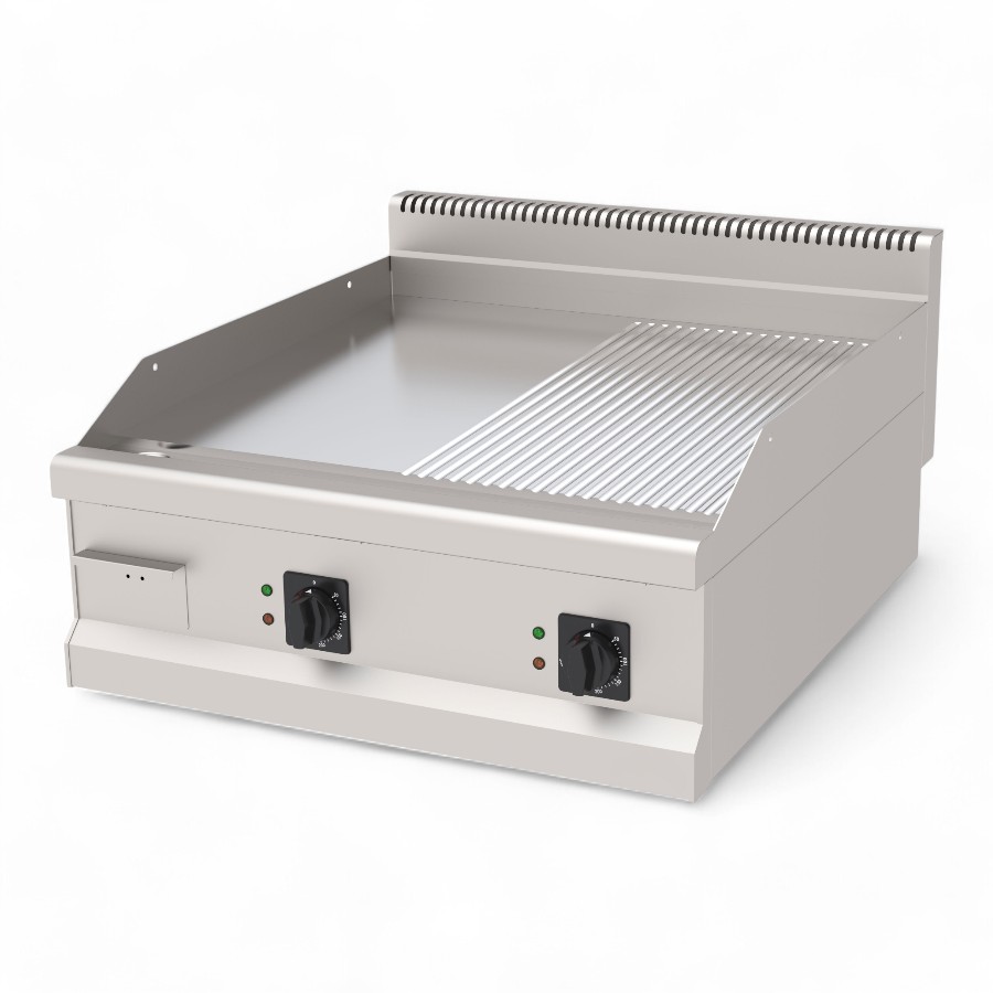 Grill T Flat+Ribbed Electric S/S Table Top 80x90x30cm Aefgi 890