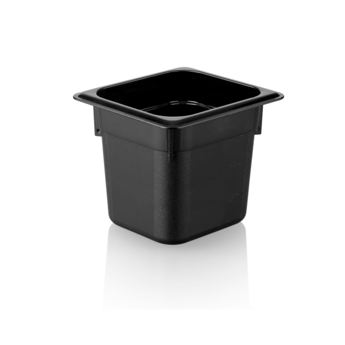 1/6 Polycarbonate Gastronorm Black 162x176x150mm