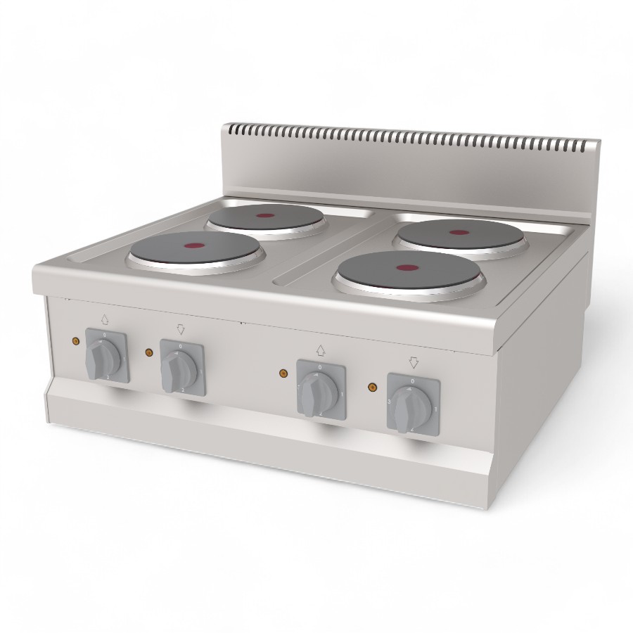 Cooker Electric 4x2.5Kw Stove S/S Table Top 80x70x30cm 10Kw Aeo 870 230/380V