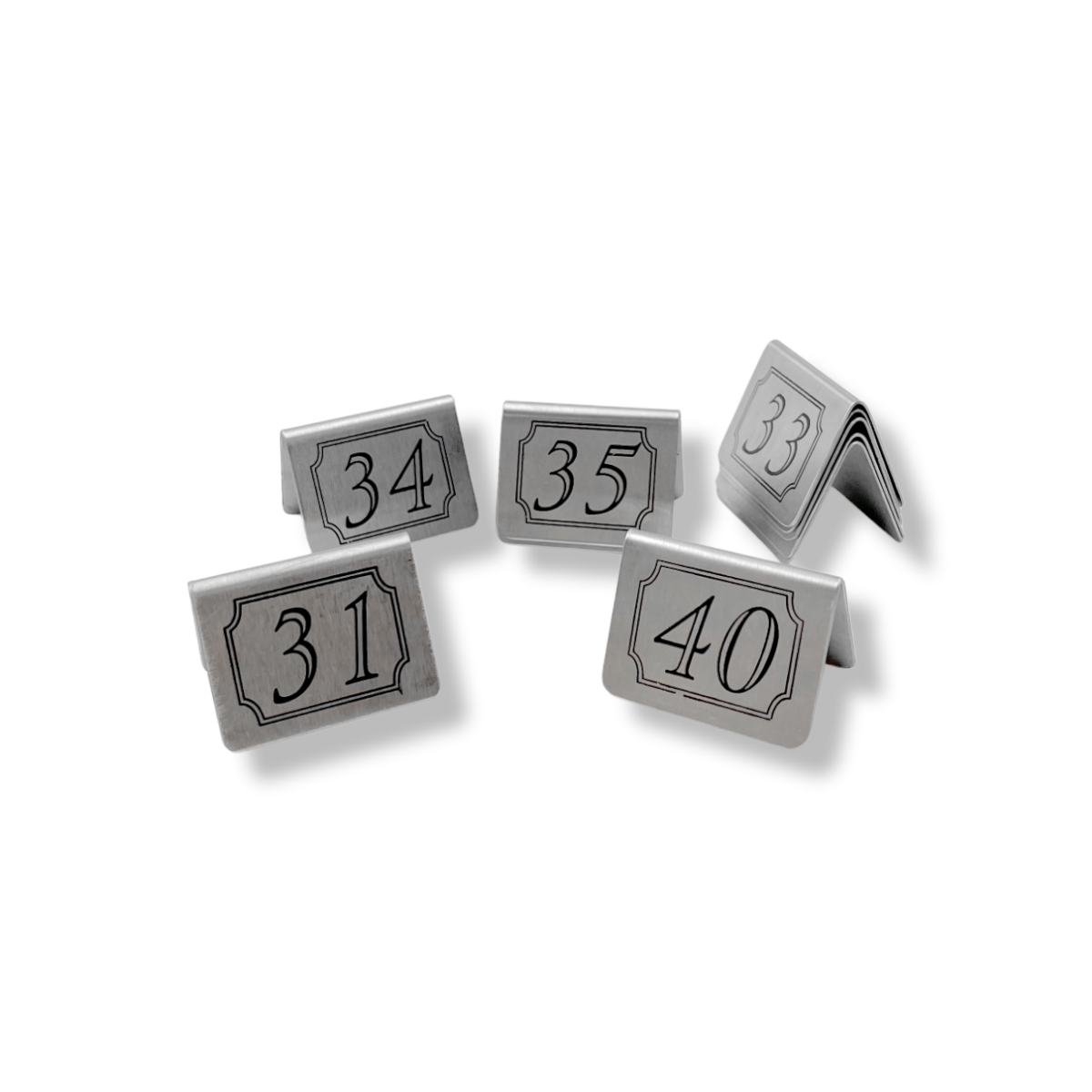 Table Number Set Stainless Steel 31 To 40 - ST3140