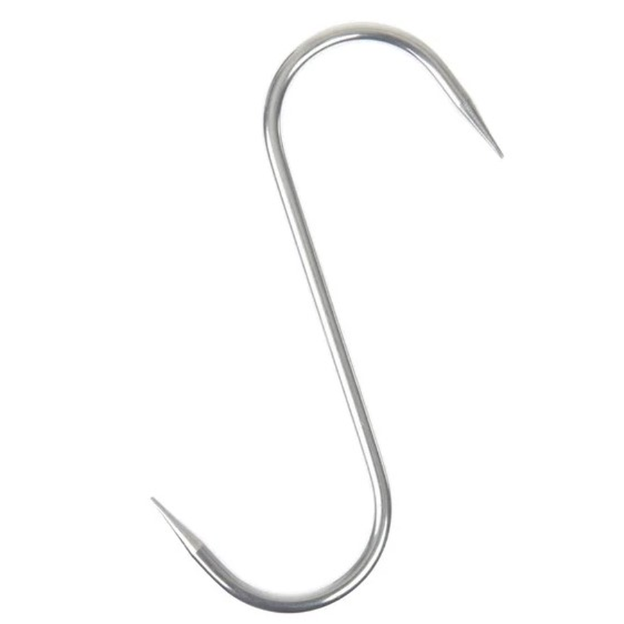 Prof S/S S Model Meat Hanger  10mm 23cm Chrome 304
