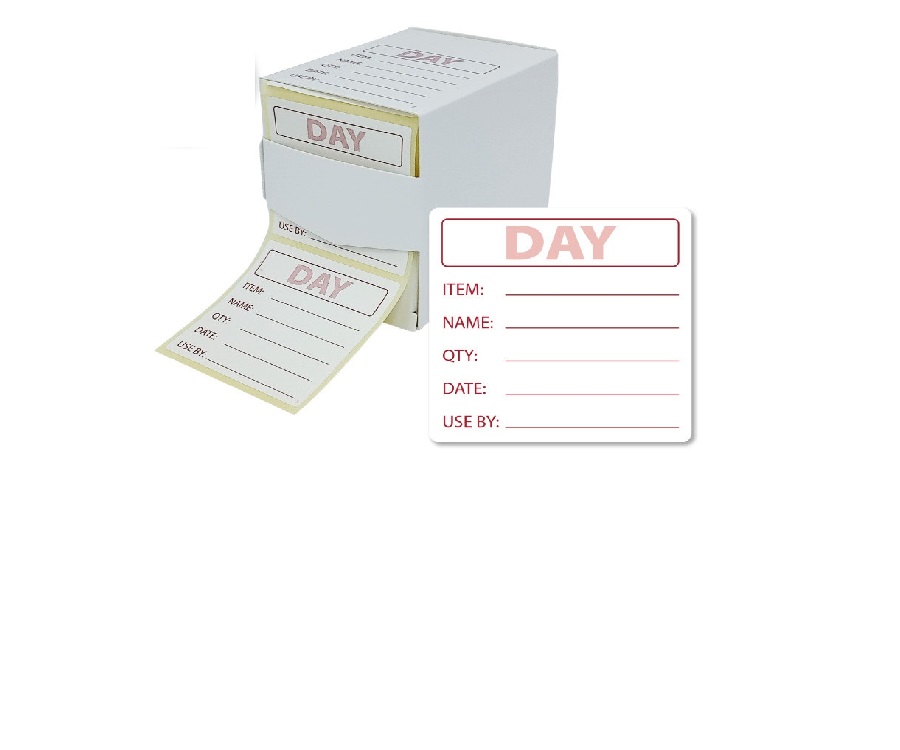 Food Preparation Storage Labels - Any Day Label - 50x50mm - Zz478