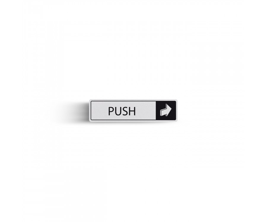 Push Horizontal With Symbol Door Dm015