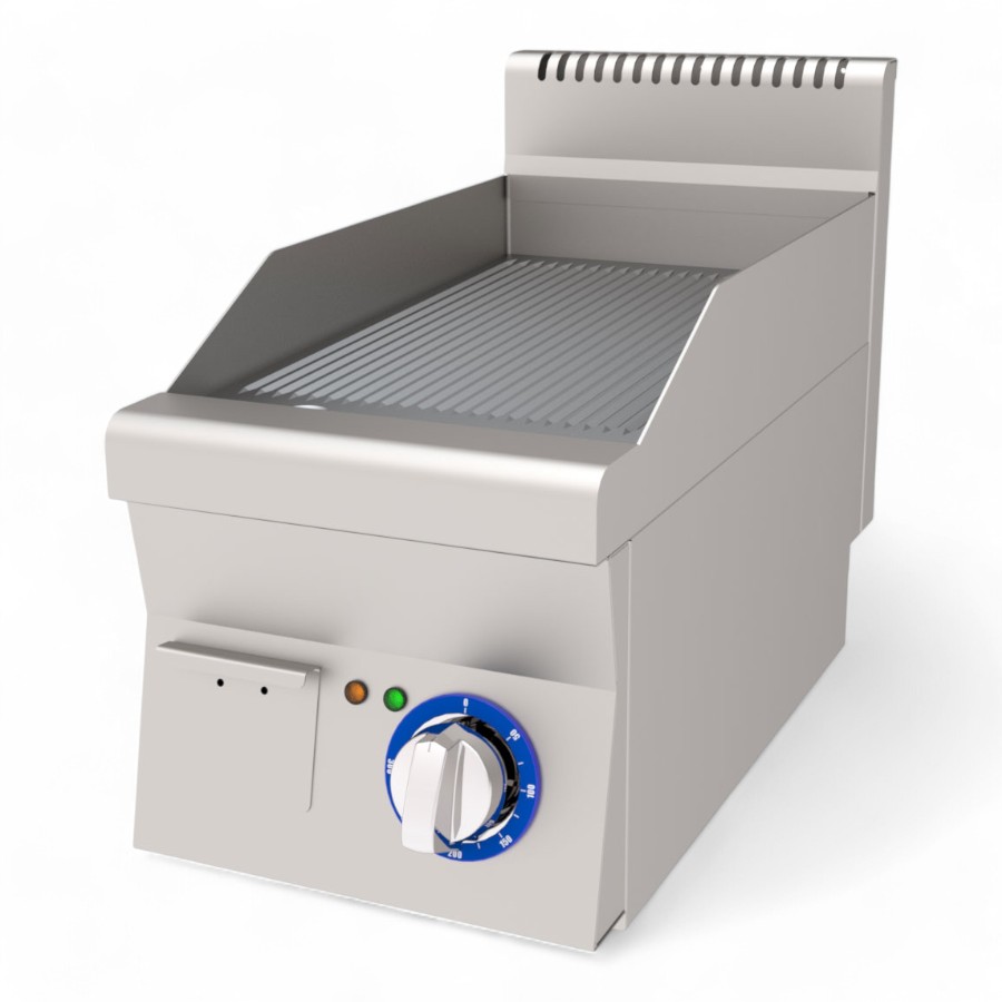Grill 3 Ribbed Electric S/S Table Top 30x60x30cm Aegi 360