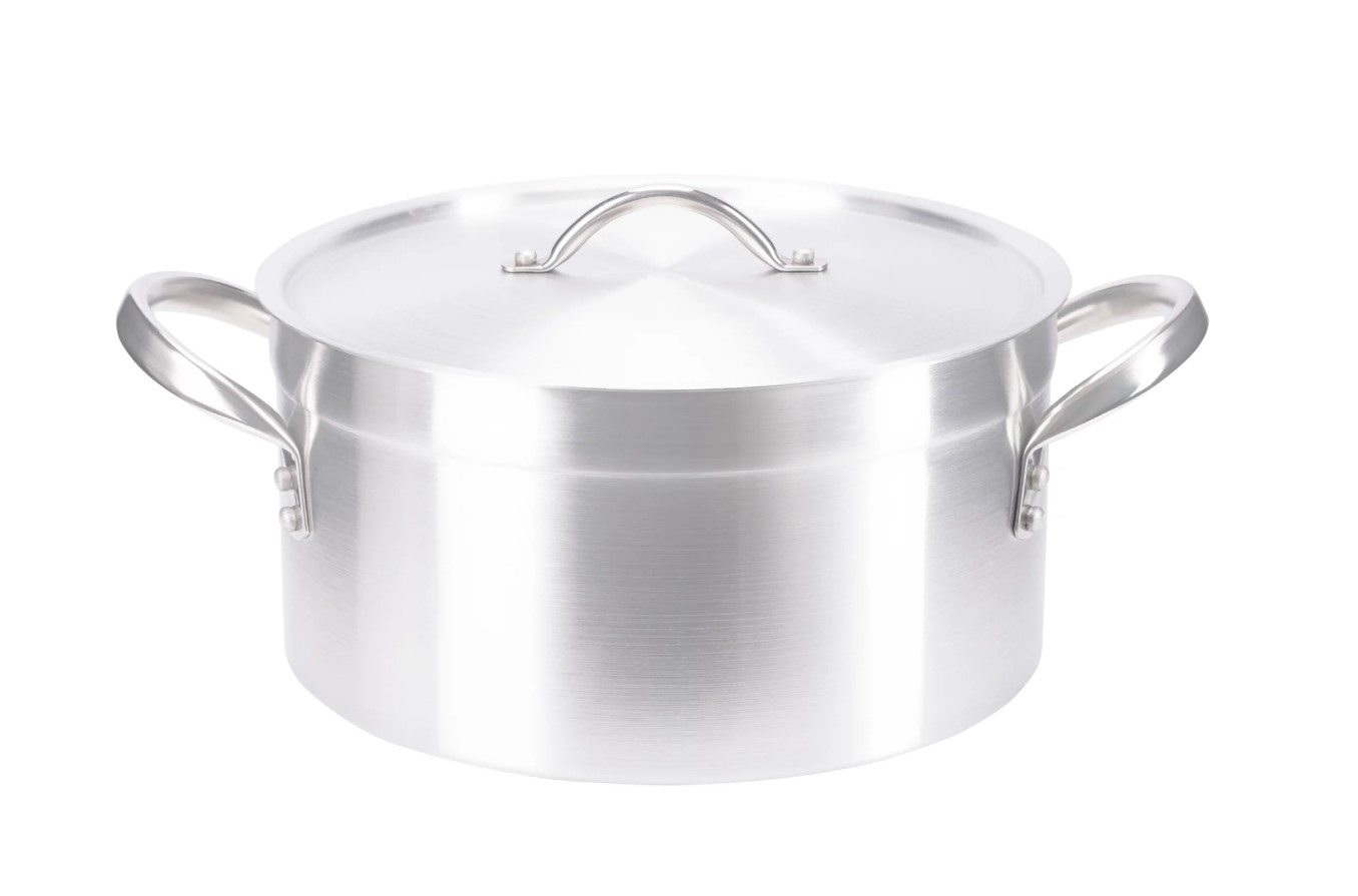 30cm With Lid Low Aluminium Souce Pot 1067