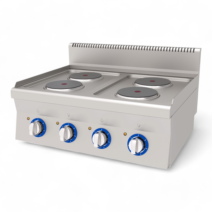Cooker Electric 4x1Kw Stove S/S Table Top 80x60x30cm 4Kw Aeo 860 230/380V