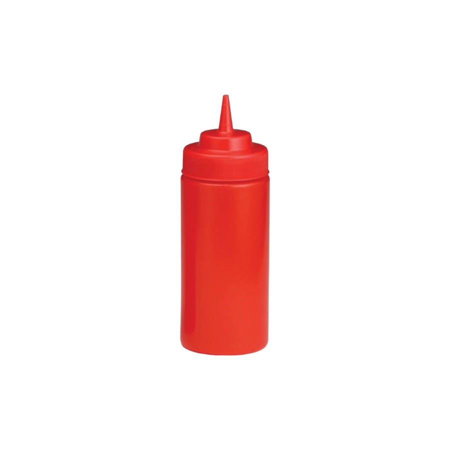 32 oz Sauce Dispenser Red - Wide Mouth