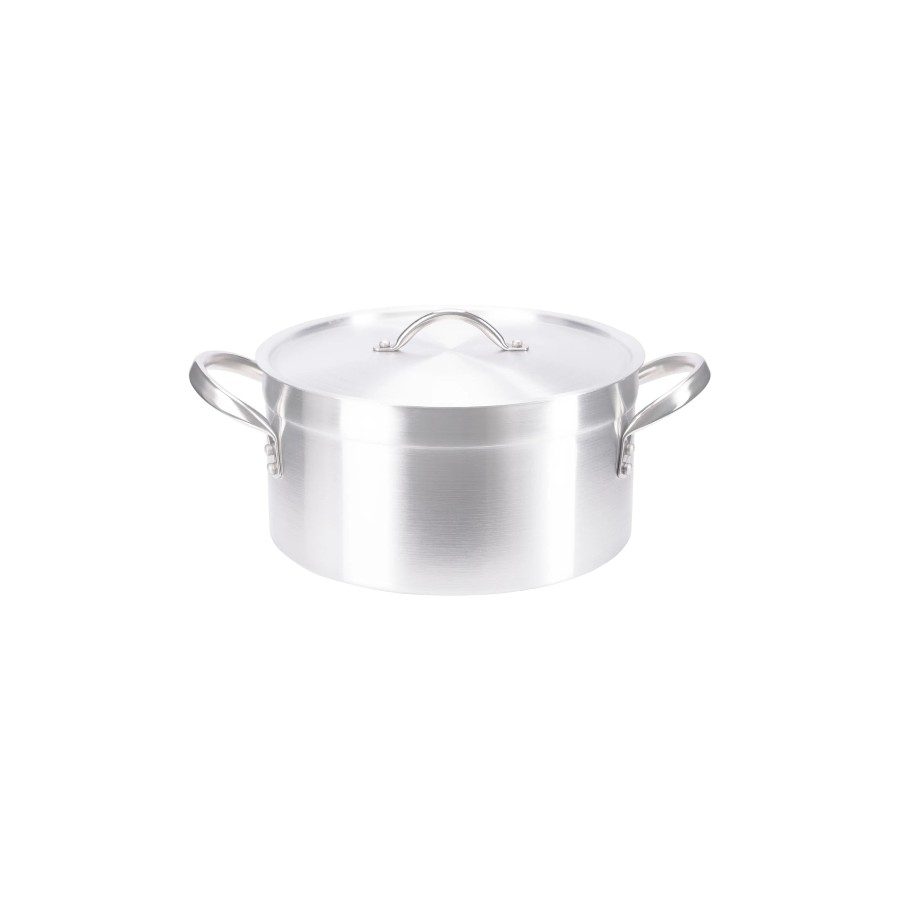 24cm With Medium Lid Aluminium Souce Pot 1065