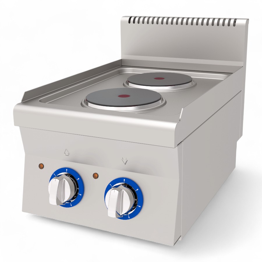 Cooker Electric 2x1Kw Stove S/S Table Top 40x60x30cm 2Kw Aeo 460 220V