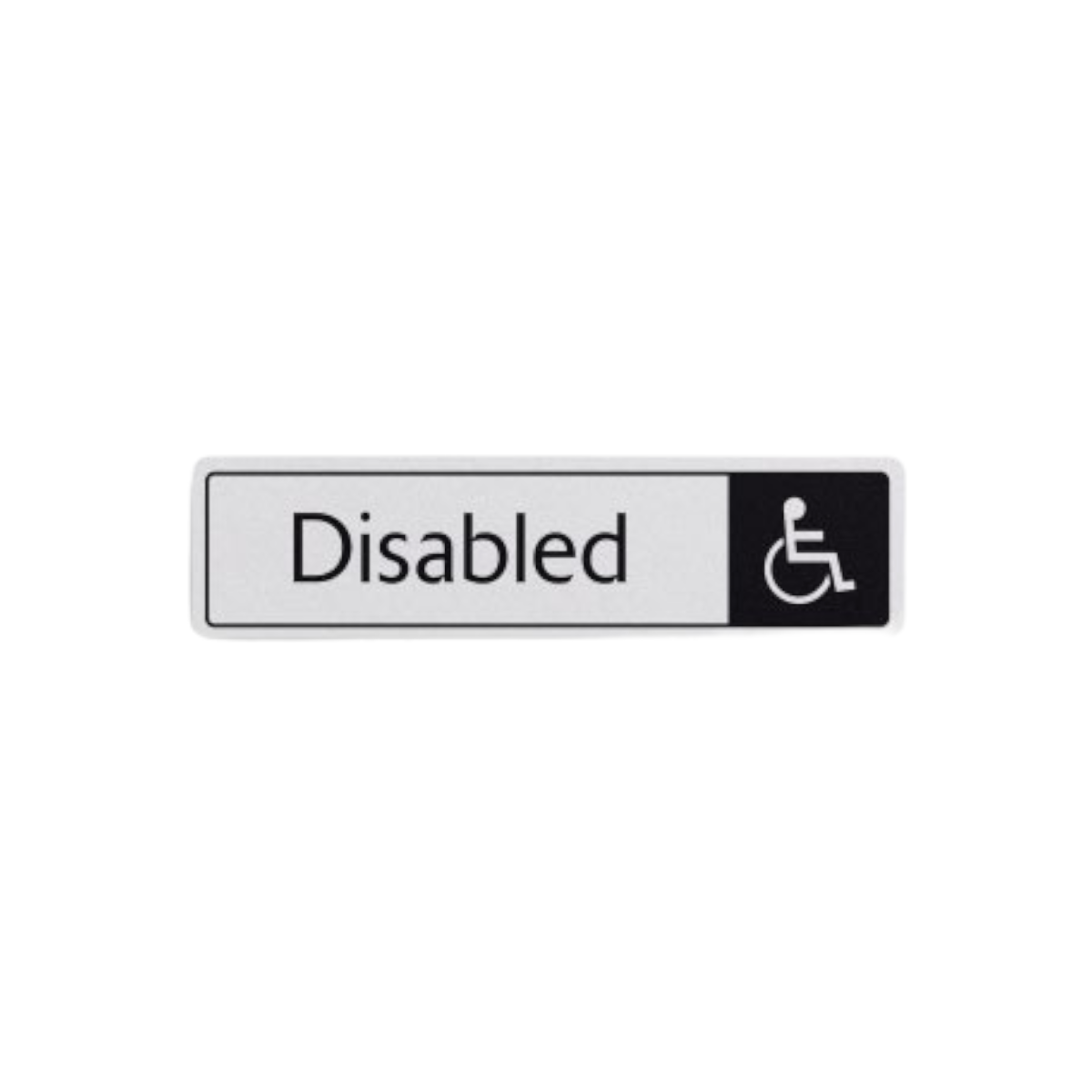 Disabled Symbol Black On Whiye 43x173mm Dm008