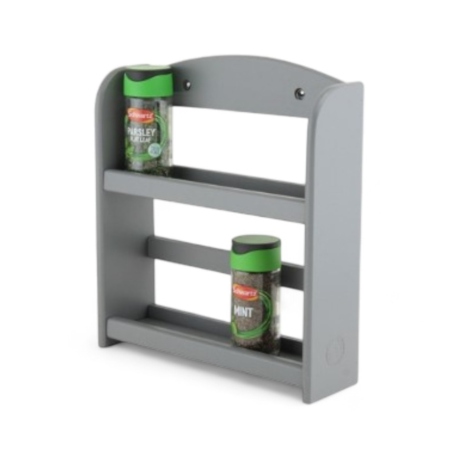 Spice Rack 2-Tier Charcoal 3458
