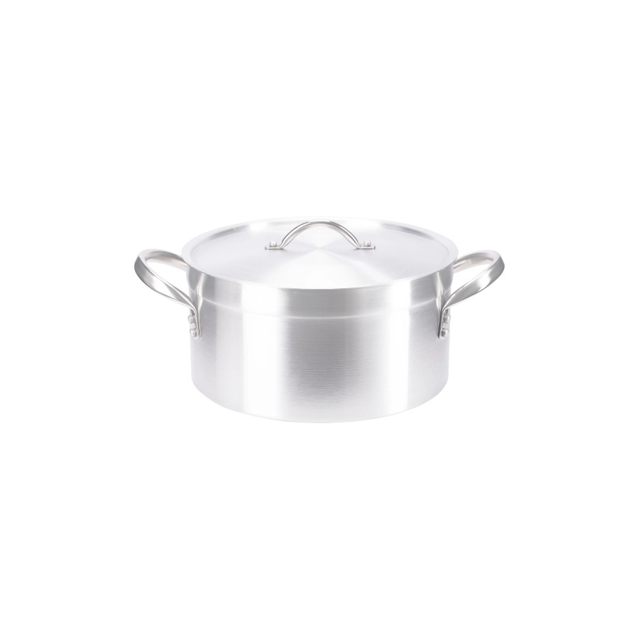 45cm Aluminium Sauce Low Pot with Lid