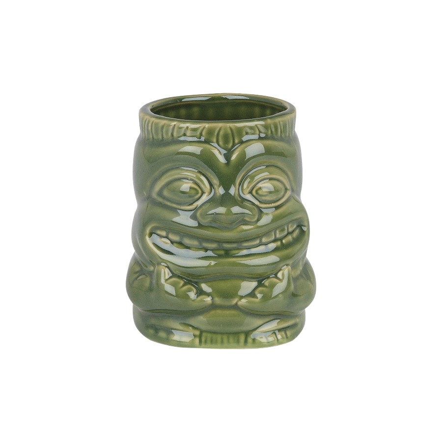 Ceramic Tiki Mug With Handle 425ml - Sea Green 3401