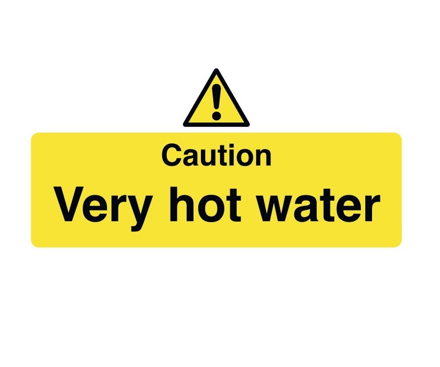 Caution Very Hot Water Notice Cs053