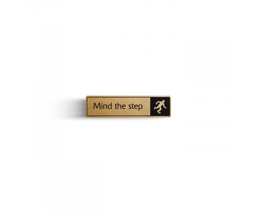 Mind The Step With Symbol Door Dm039
