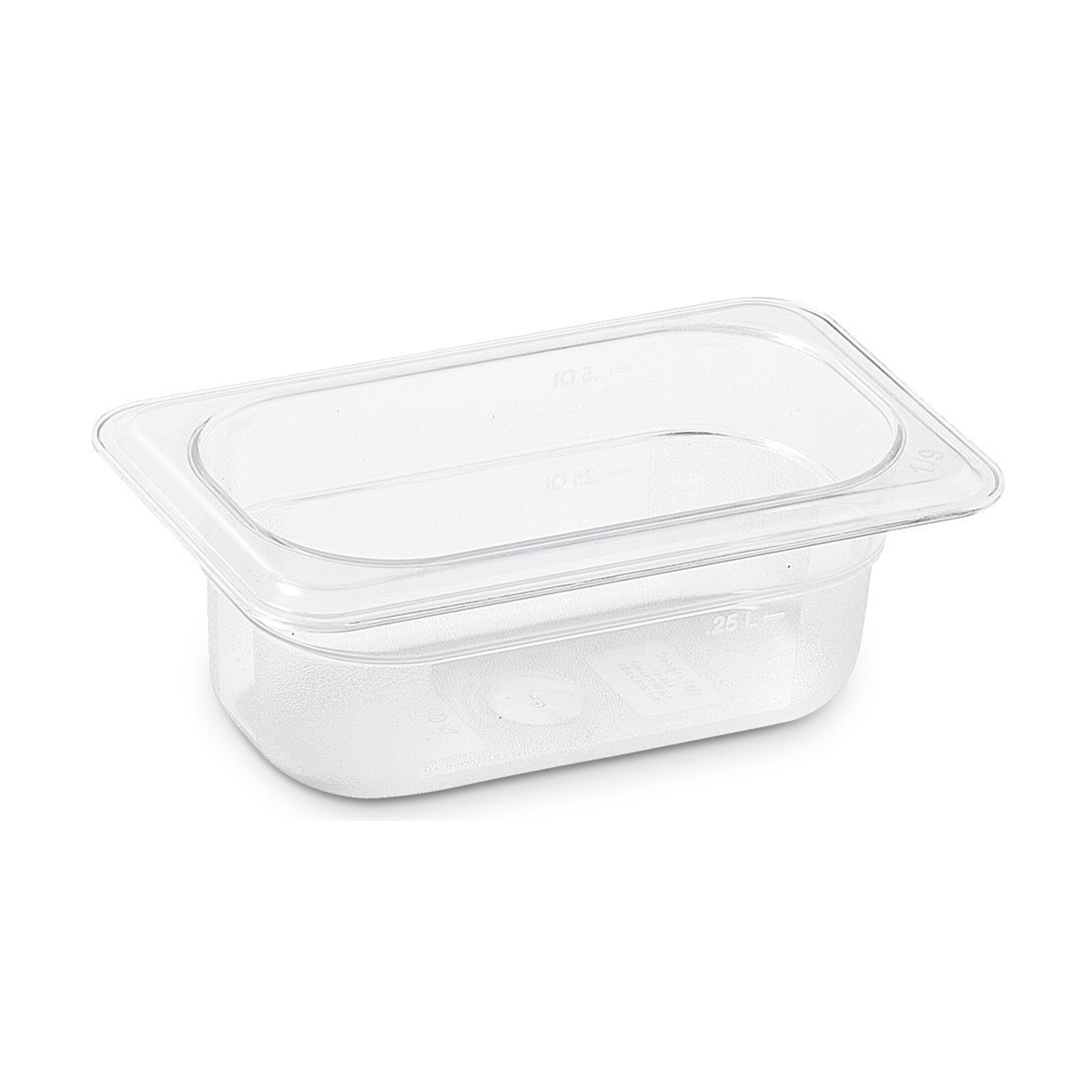 1/9 Polycarbonate Gastronorm Clear 176x108x65mm