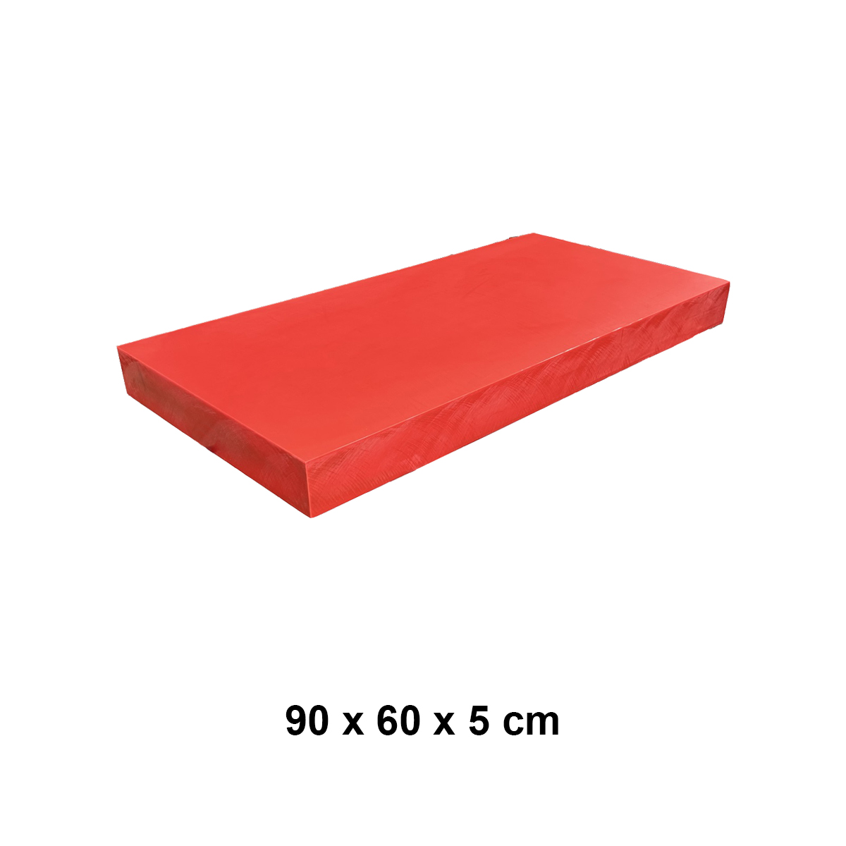 Butcher Block Plastic Red5 90x60x5cm