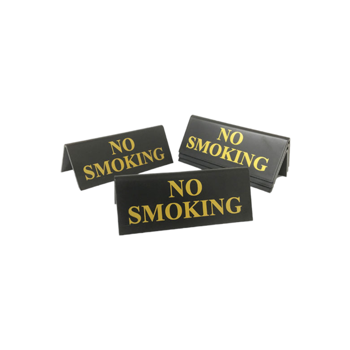 Black No Smoking Notice 45x110mm Ttb02