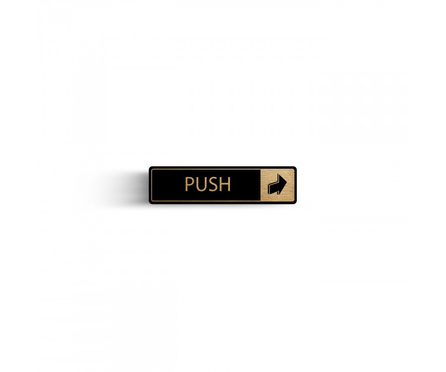 Push Horizontal With Symbol Door Dm095