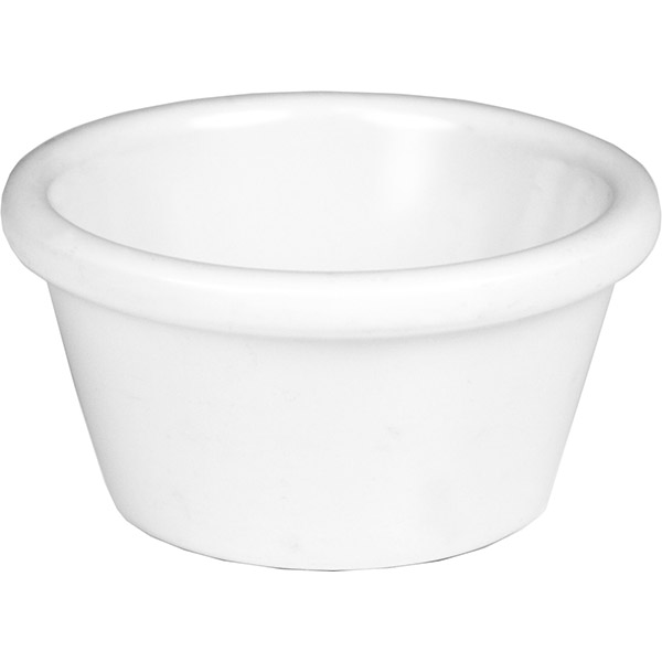 Melamine Ramekin White Plain 1.5 Oz M101Pw