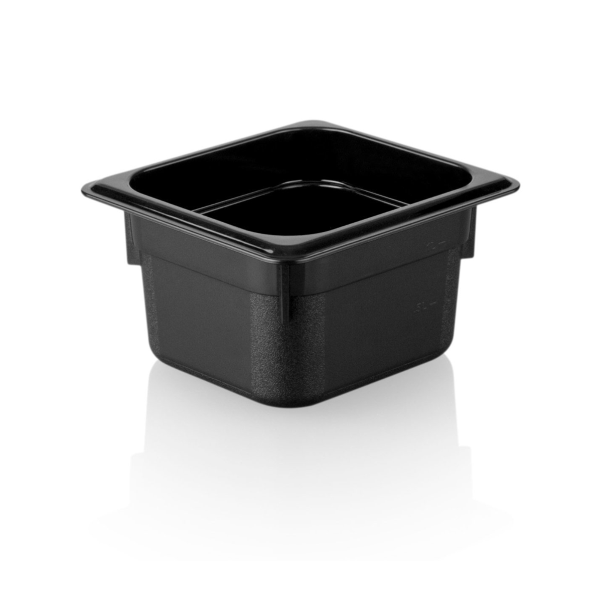 1/6 Polycarbonate Gastronorm Black 162x176x100mm