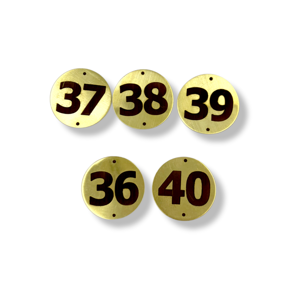 Table Number Brass 36 To 40