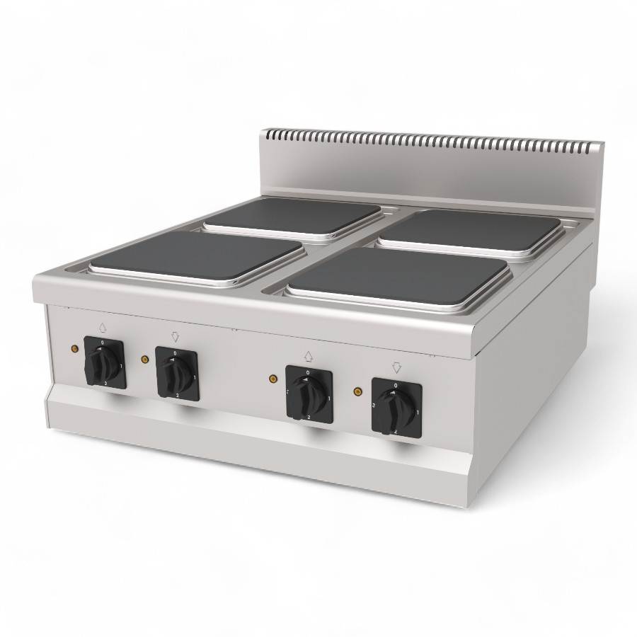 Cooker Electric 4x4Kw Stove S/S Table Top 80x90x30cm 16Kw Aeo 890 380V