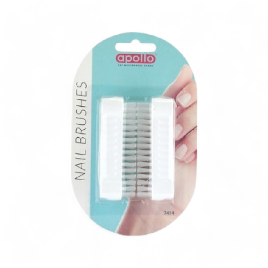 Slapsh Nail Brush 2 Sided Plastic 2 Pack 7414